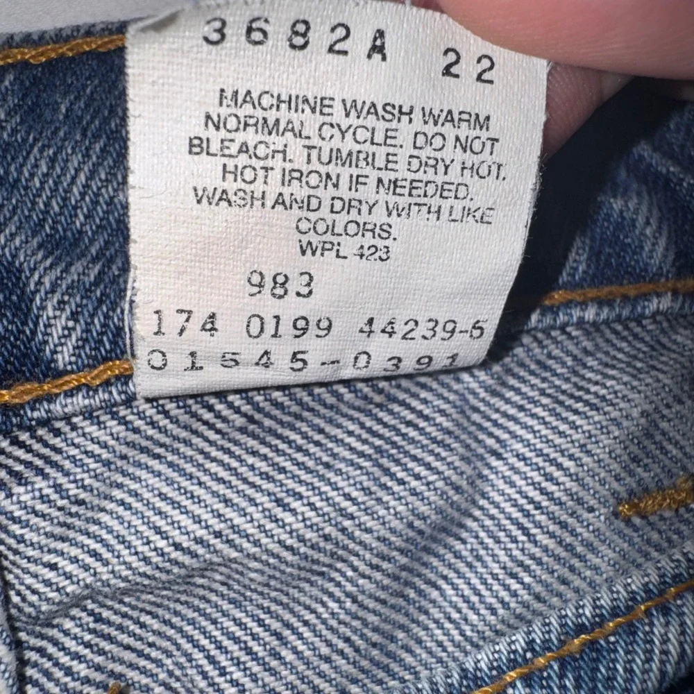Vintage Levis 545 Jeans Mens 44*x32 Blue Loose Fit Straight Leg Skater 90s